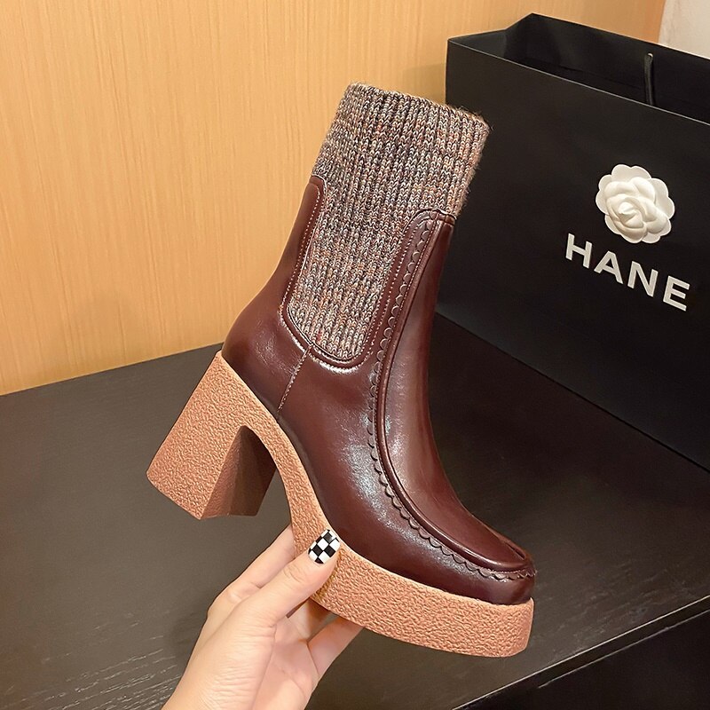 Harajuku Style Platform Ankle Boots for Women