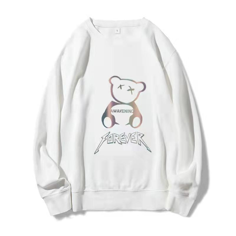 Korean Edition Loose Fit Casual Long Sleeve Sweater for Men