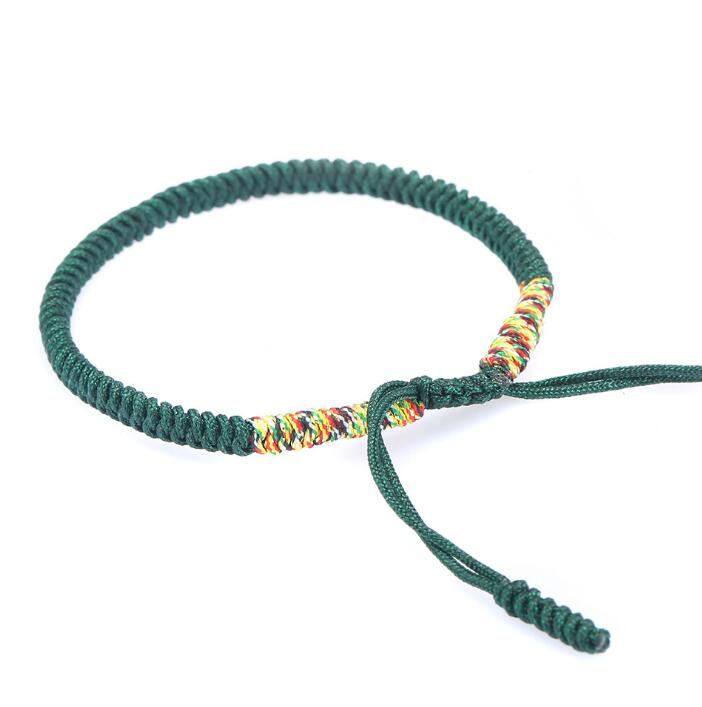 10pcs Multi Color Tibetan Buddhist Good Luck Charm Bracelets
