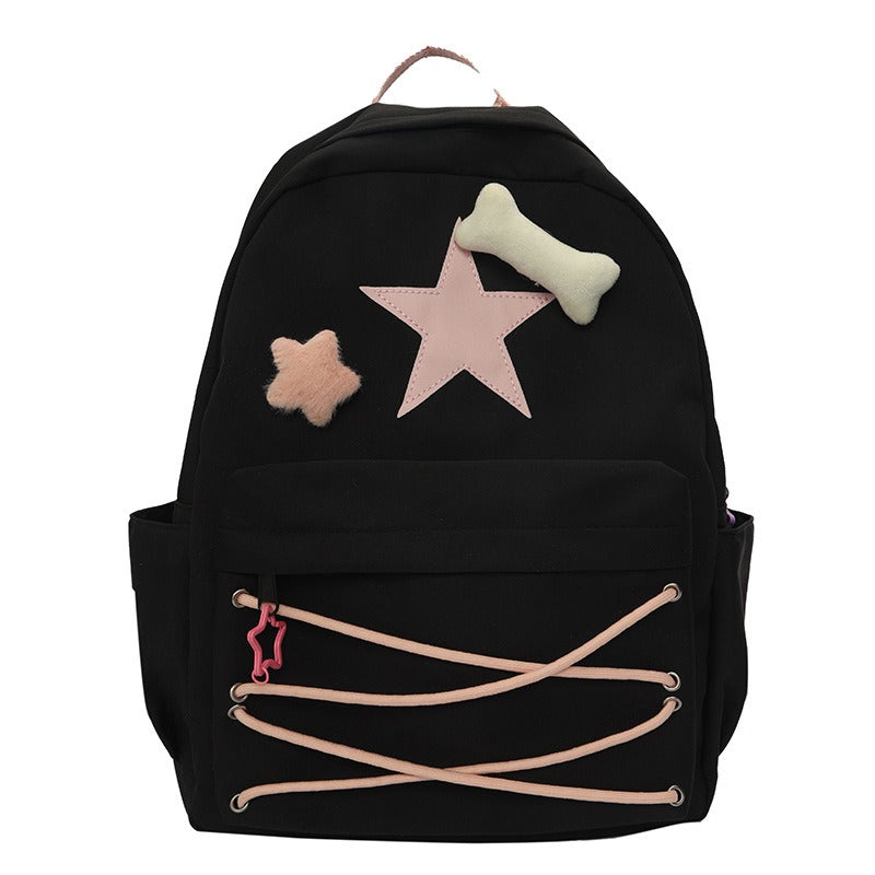 Harajuku Cute Five-Pointed Star Backpack for Girls