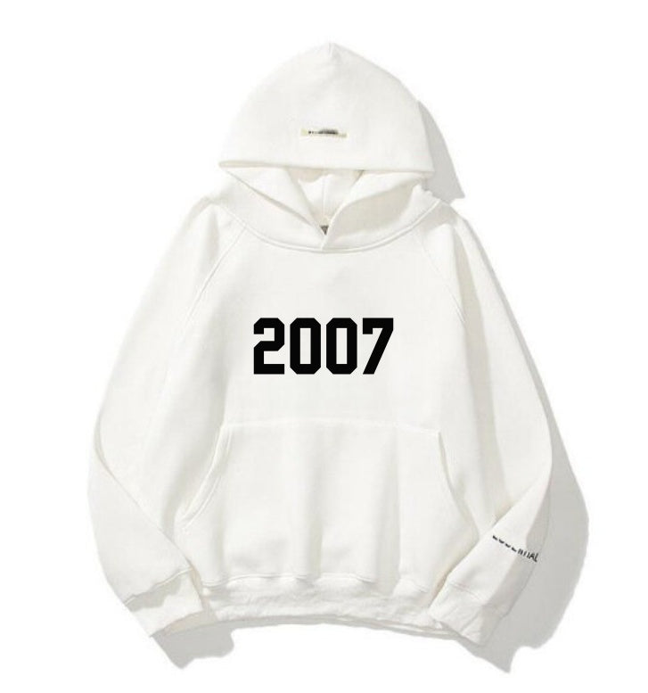 Trendy 2007 Double Layer Velvet Hoodie for Men