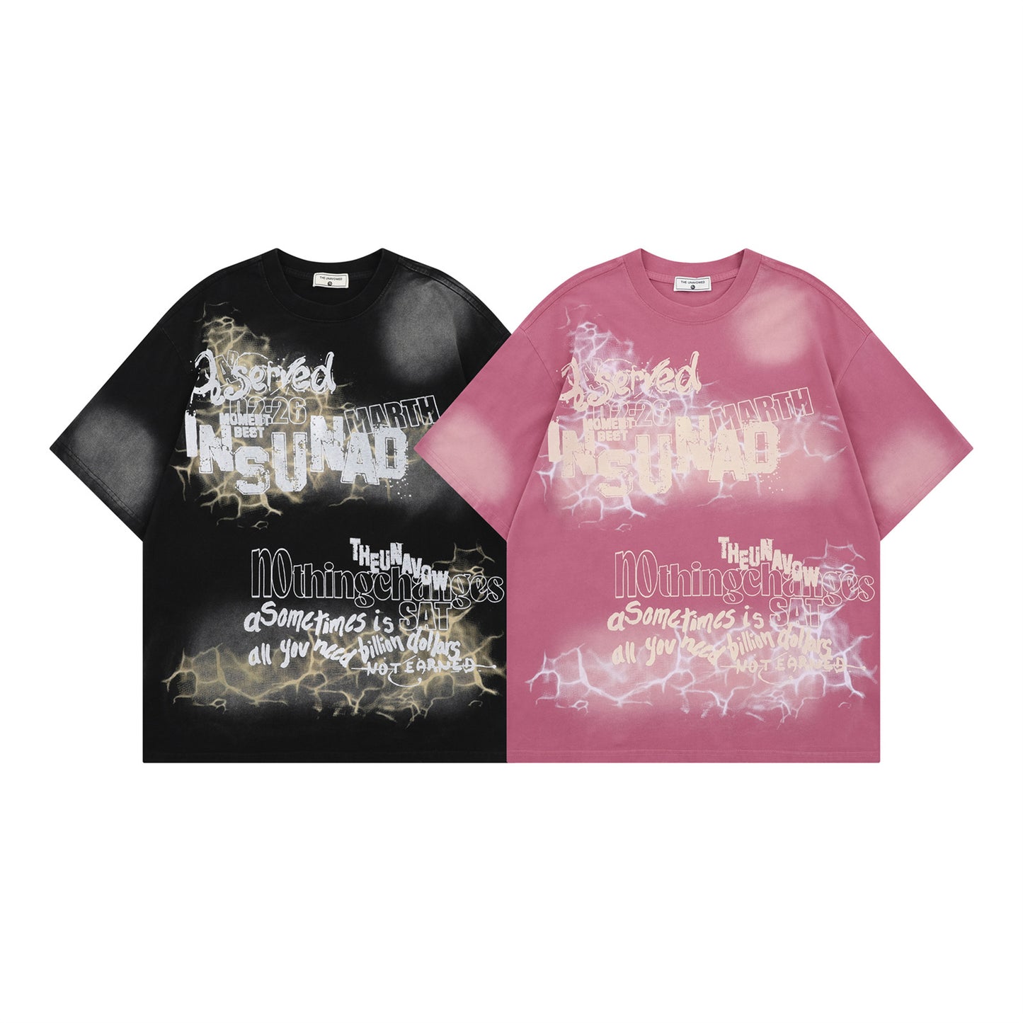 Harajuku Style Graffiti Letter Print Short Sleeve T-Shirt