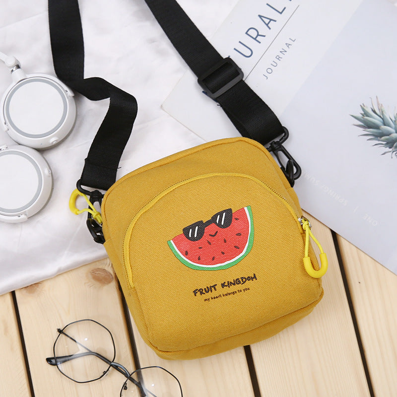 Harajuku Style Canvas Shoulder Bag - Unisex Casual Messenger
