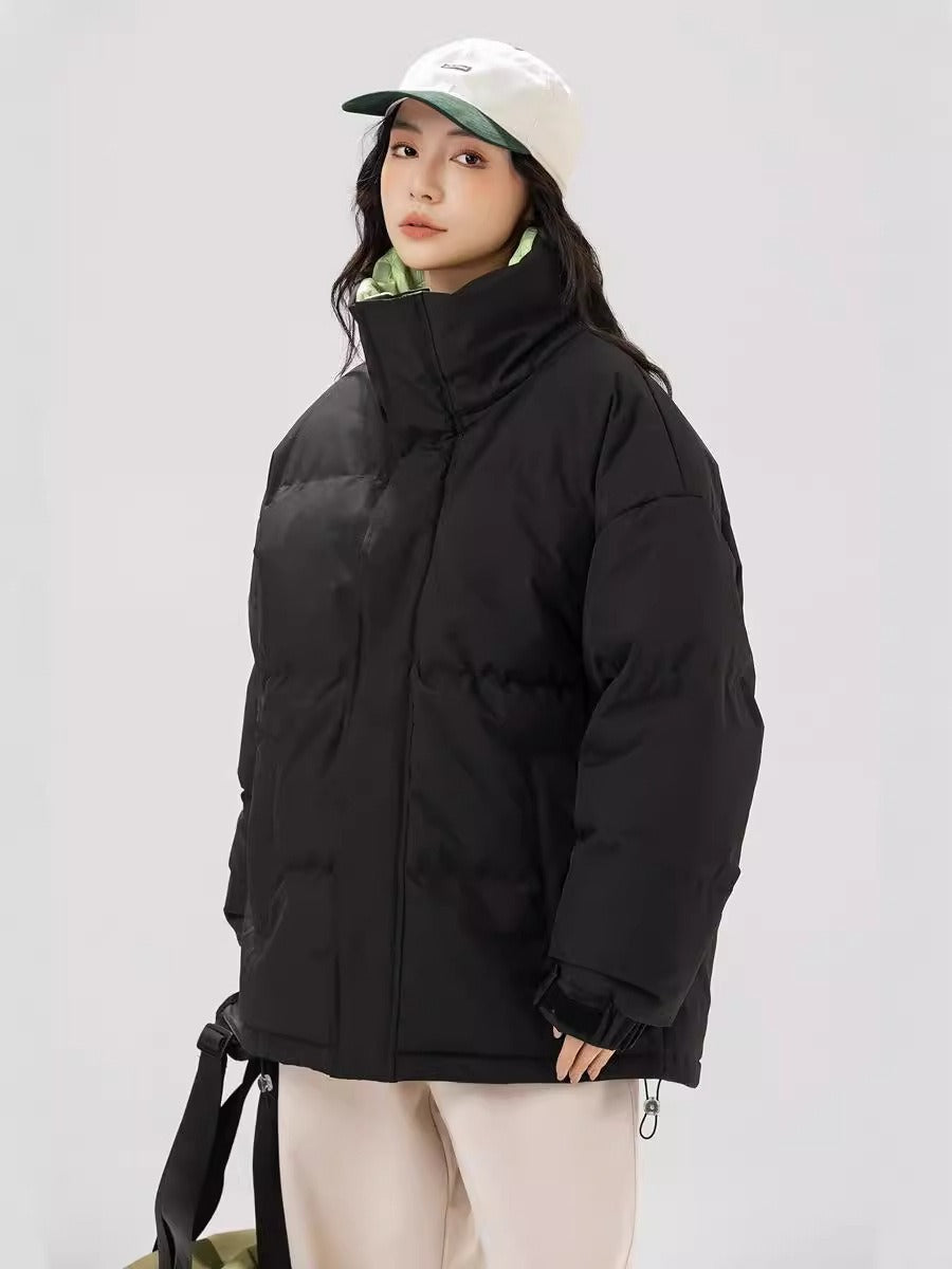 Korean Style Thick Cotton Cardigan - Harajuku Fashion