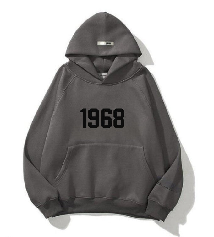 Trendy 1968 Double Layer Velvet Hoodie