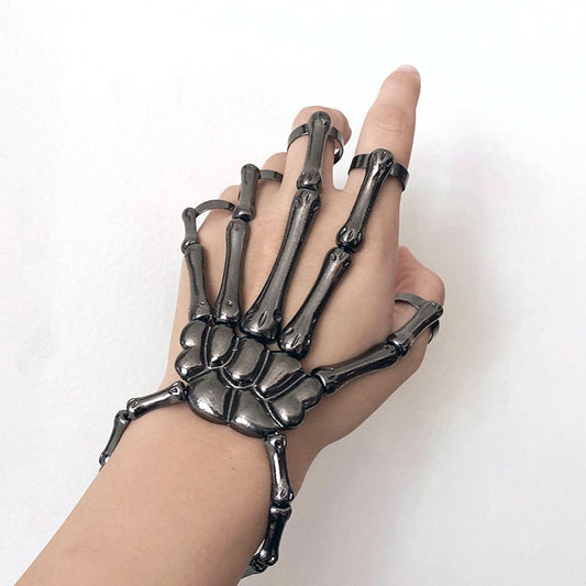 Punk Skull Bone Adjustable Bracelet - Harajuku Style