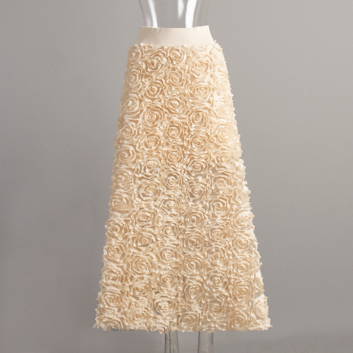 Petal Design Long Evening Skirt for Women
