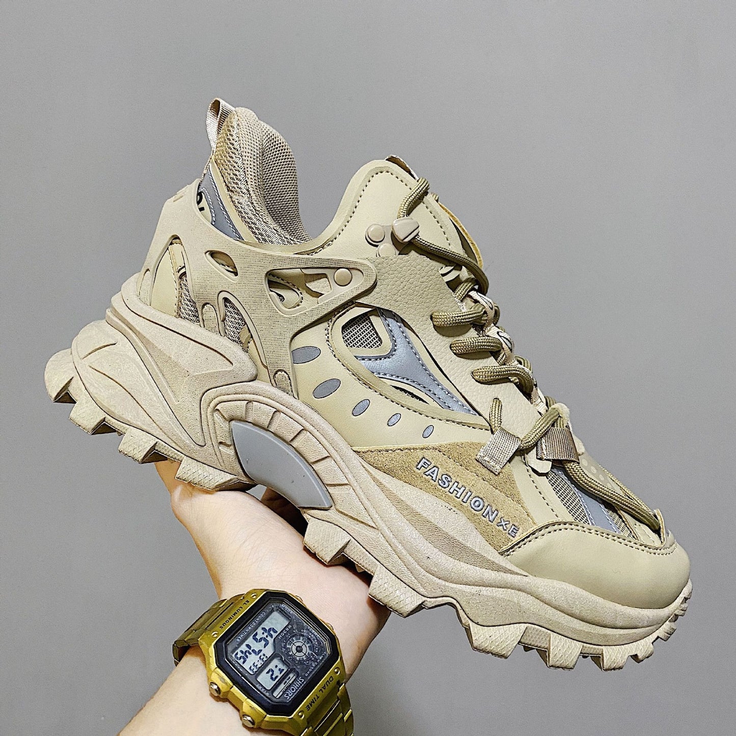 Harajuku Style Men's Luminous Thick Soled Sneakers
