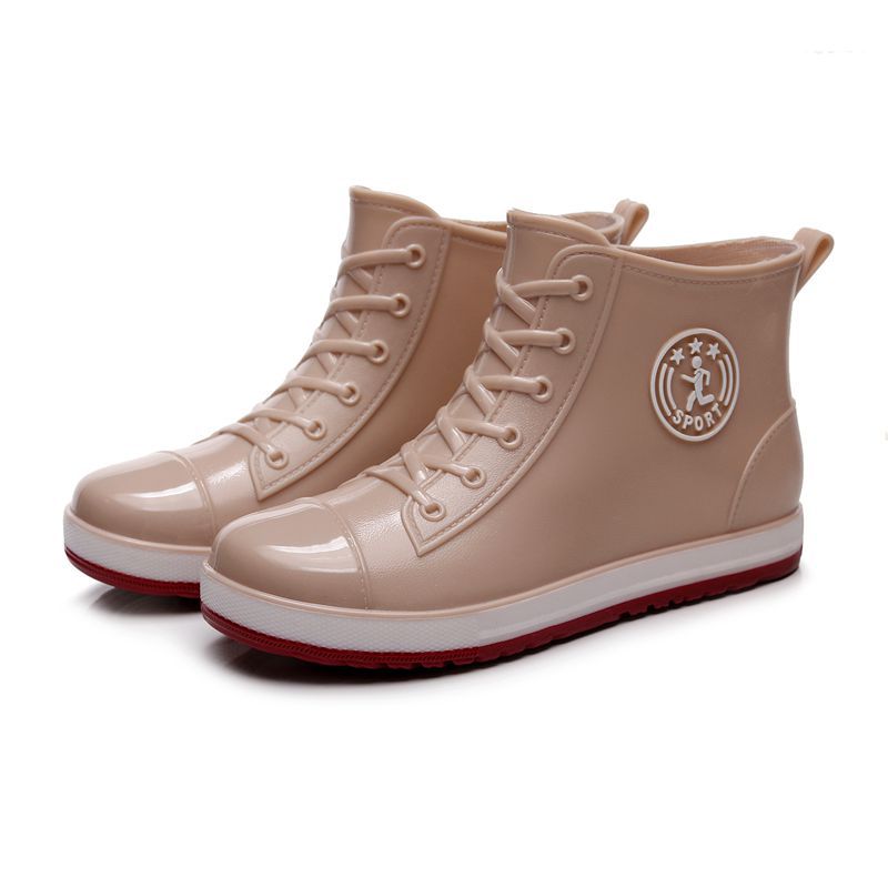 Harajuku Style Waterproof Short Tube Rain Boots for Women