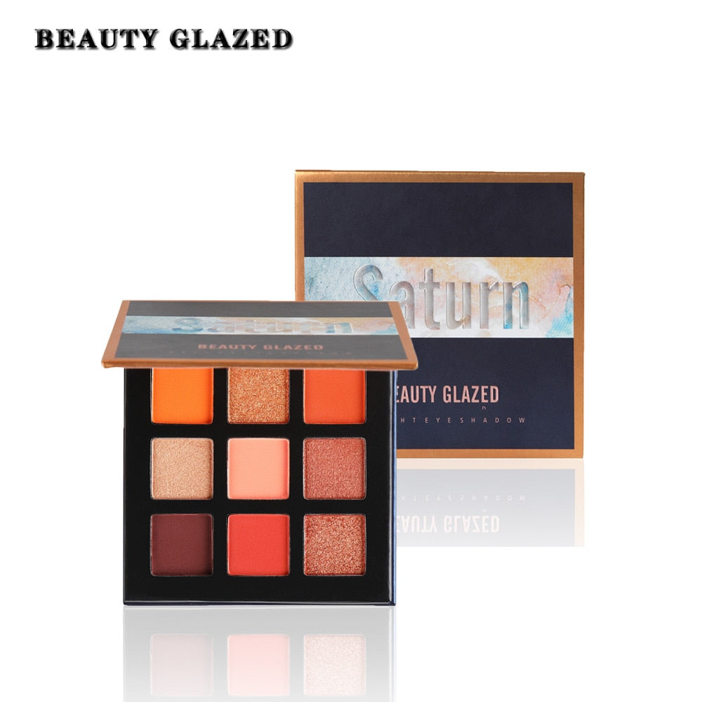 Beauty Glazed 9-Color Eyeshadow Palette - Playful Pink & Yellow