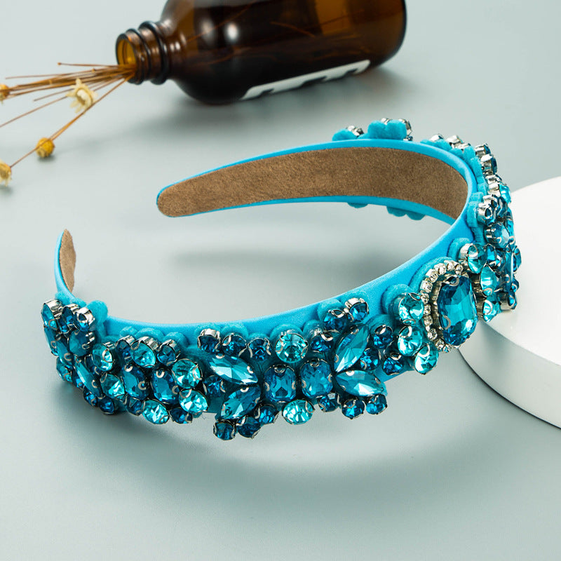 Baroque Retro Rhinestone Headband Set