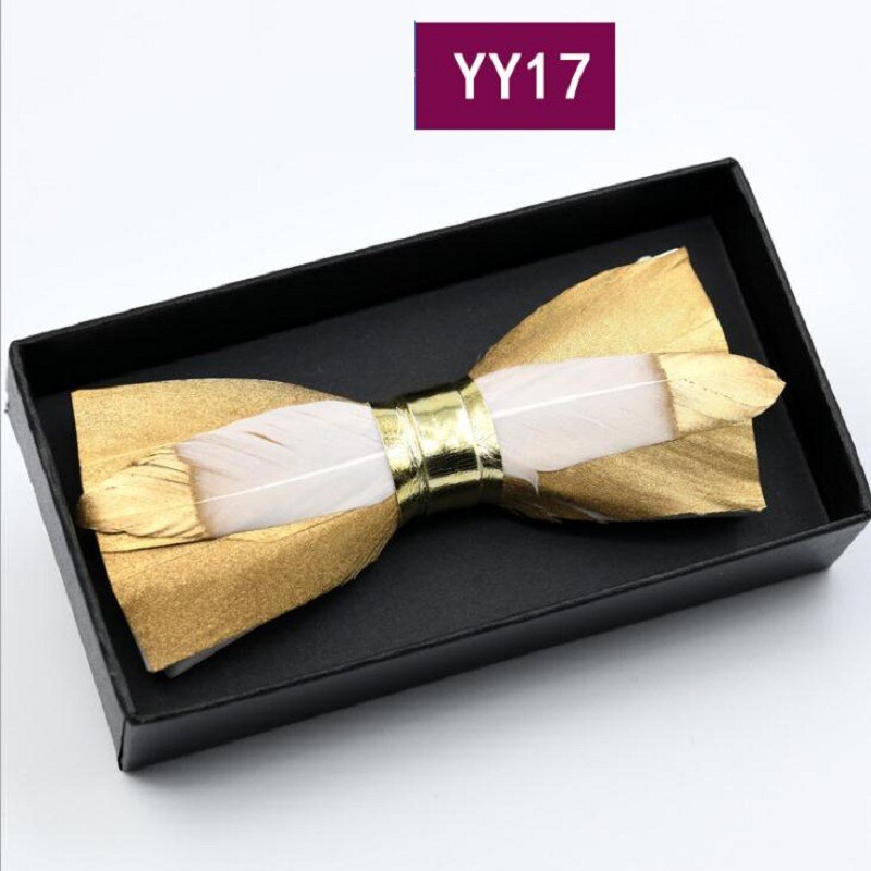 Tie Feathers PU Bow Ties Butterfly