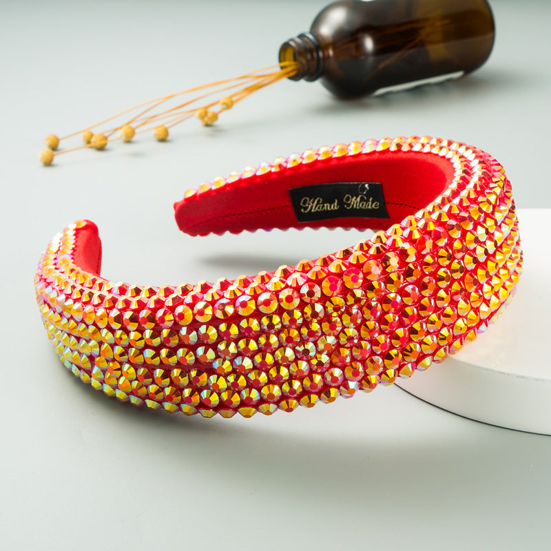 Super Flash Full Drill Wide Brimmed Headband