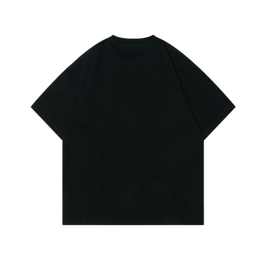 Unique Fun Cat Print Casual Loose Fit Short Sleeve T-Shirt for Men Summer Wear