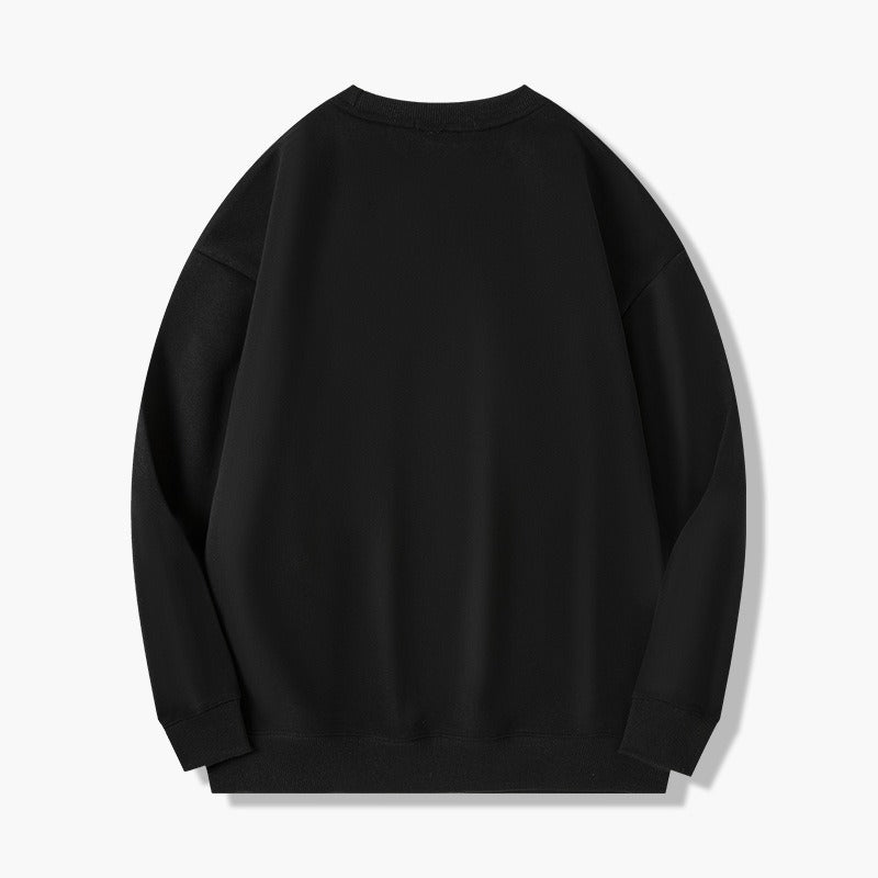 Harajuku Style Men's Round Neck Pullover Sweatshirt