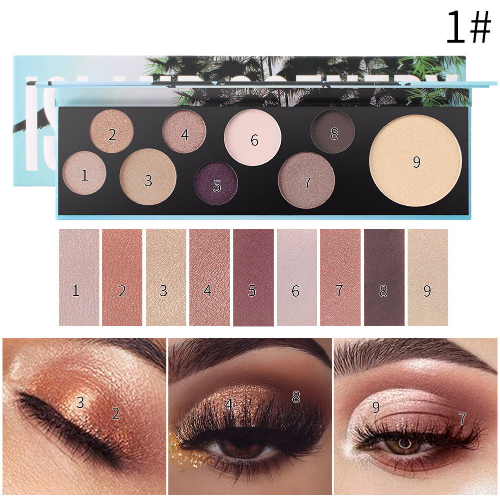 9-Color Bubble Eye Shadow Palette – Harajuku Inspired