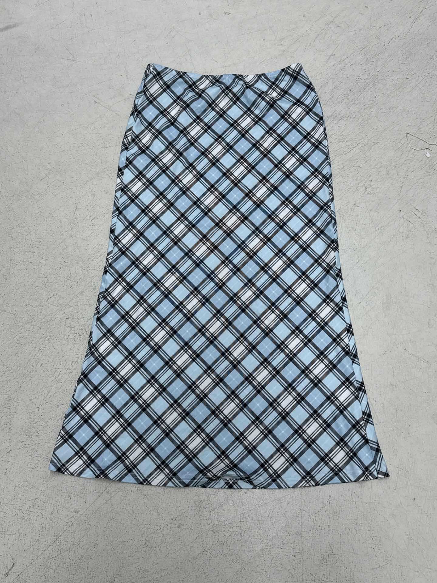 Vintage Literary Elegant Plaid Slim Fit Pencil Long Mermaid Skirt