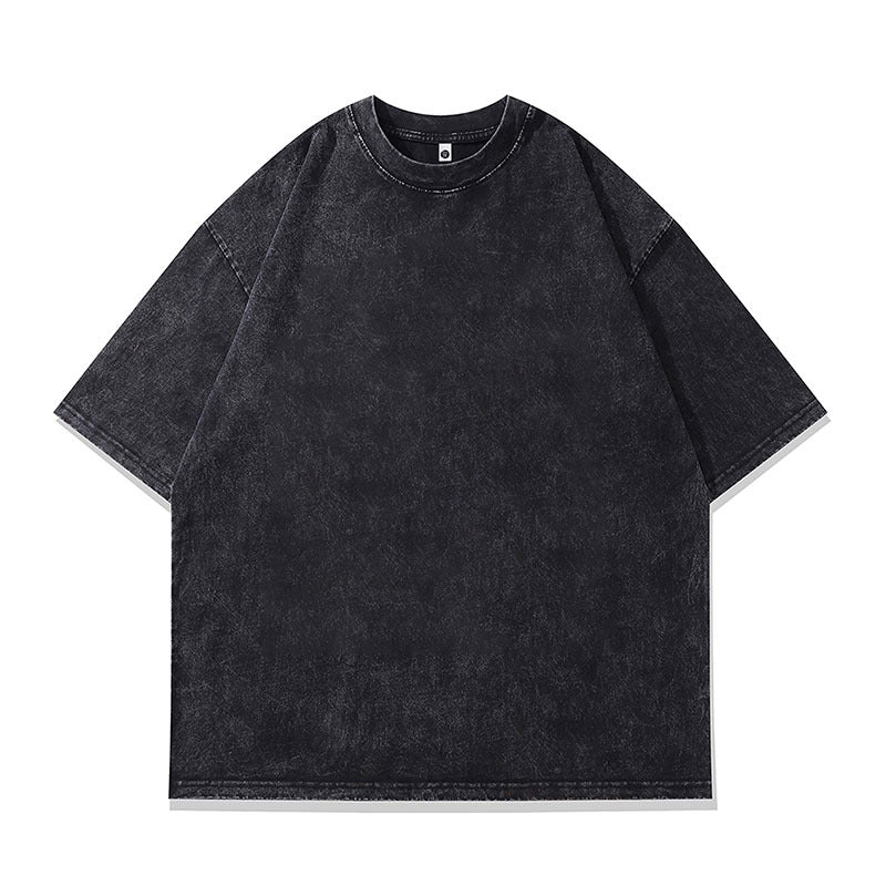 Vintage Japanese Ukiyo-e Print Cotton Tee for Men