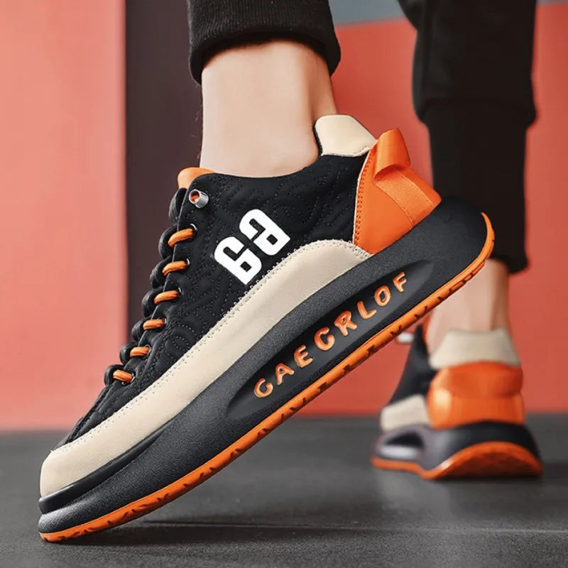 Harajuku Style Men Sneakers - Breathable Casual Running Shoes