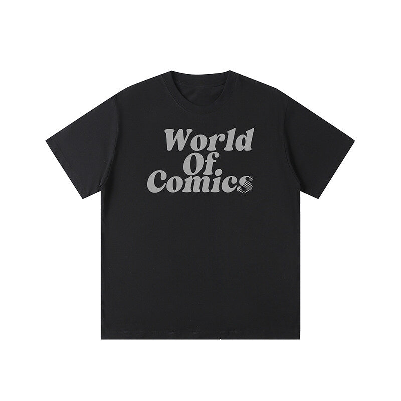 Harajuku Style Multi-Color Casual Letter T-Shirt