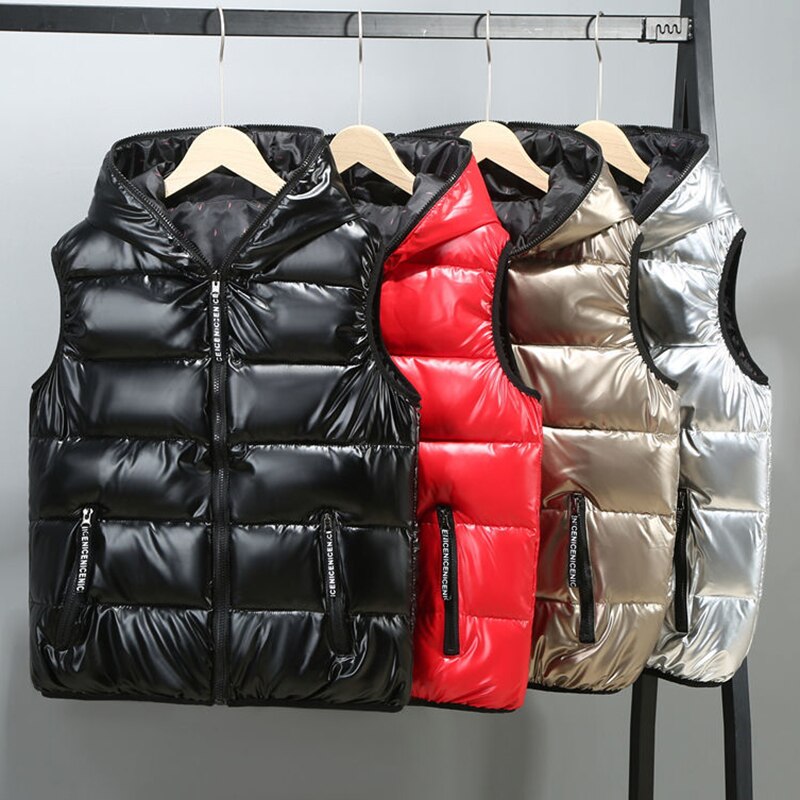 Harajuku Style Women's Winter Hooded Vest - Bright Colors