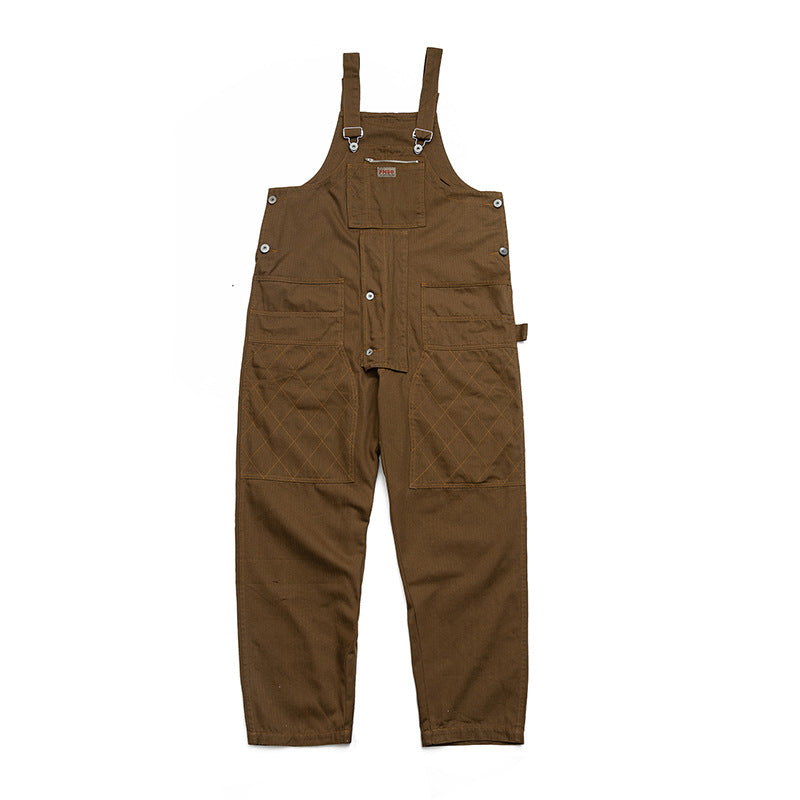 Vintage Japanese Style Workwear Overalls for Men