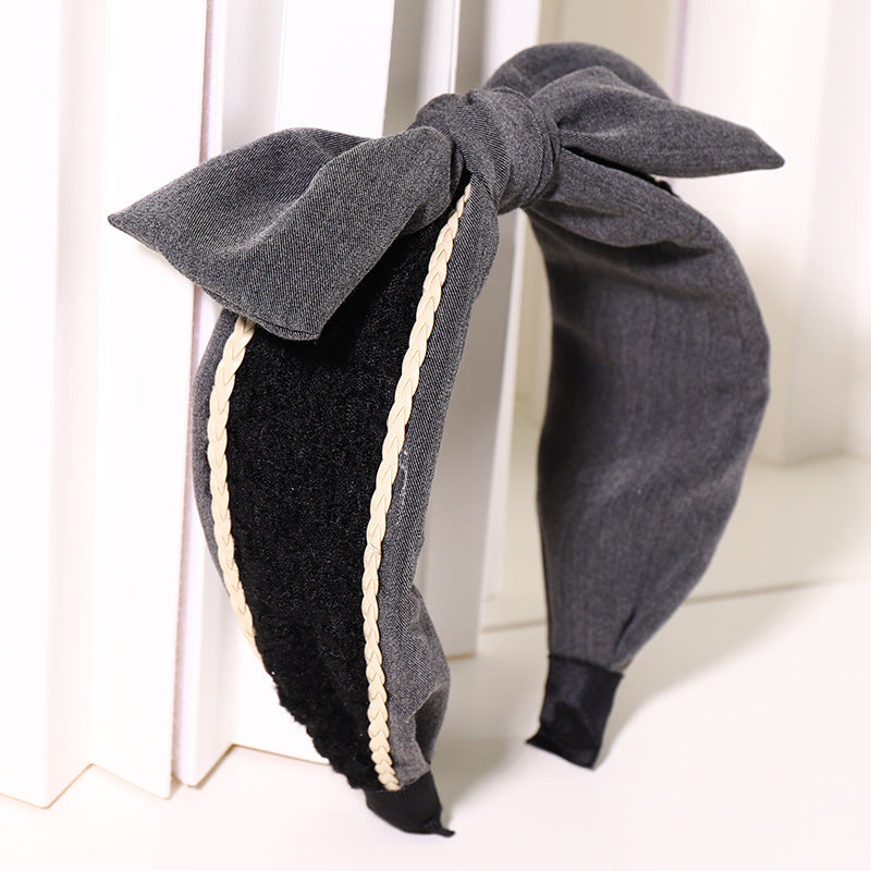 Harajuku Style Woolen Bow Knot Headband