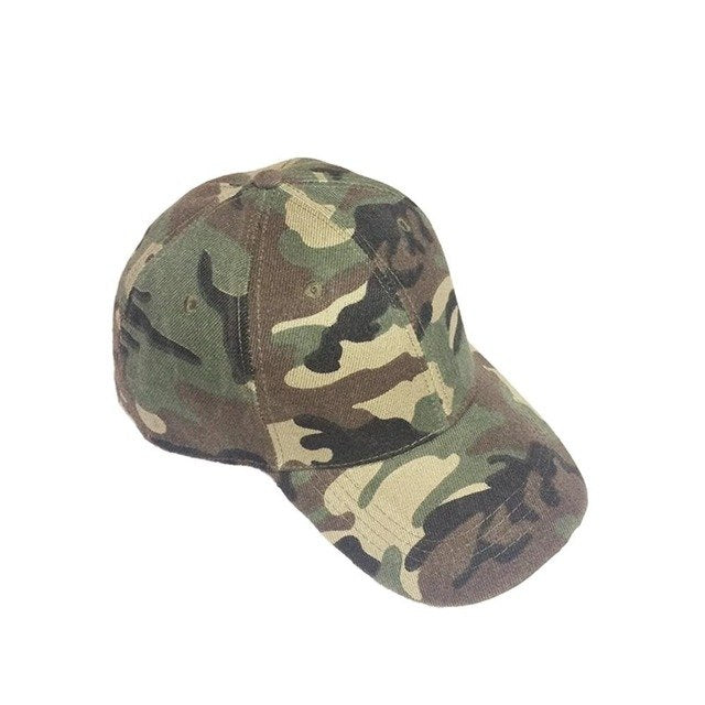 Harajuku Style Adjustable Camo Baseball Cap for Women