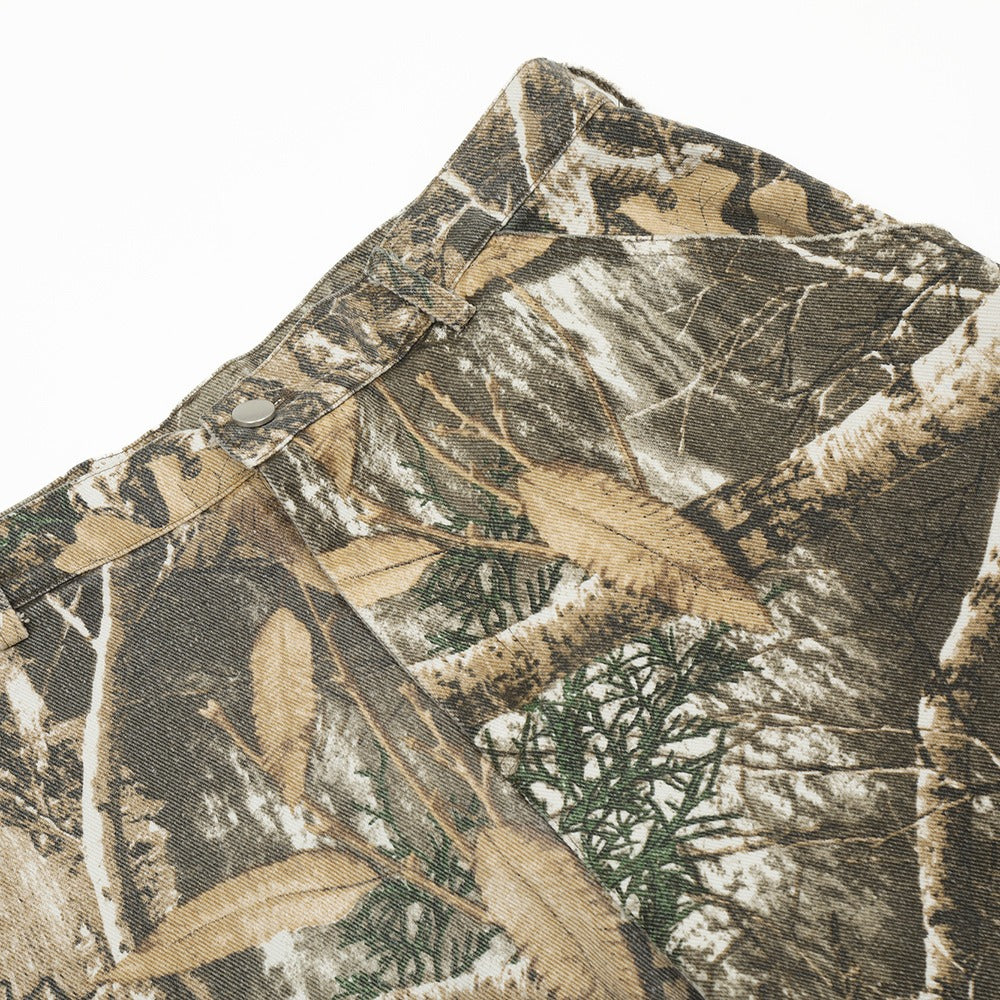 Leaf Camouflage Men's Outdoor Workwear Shorts