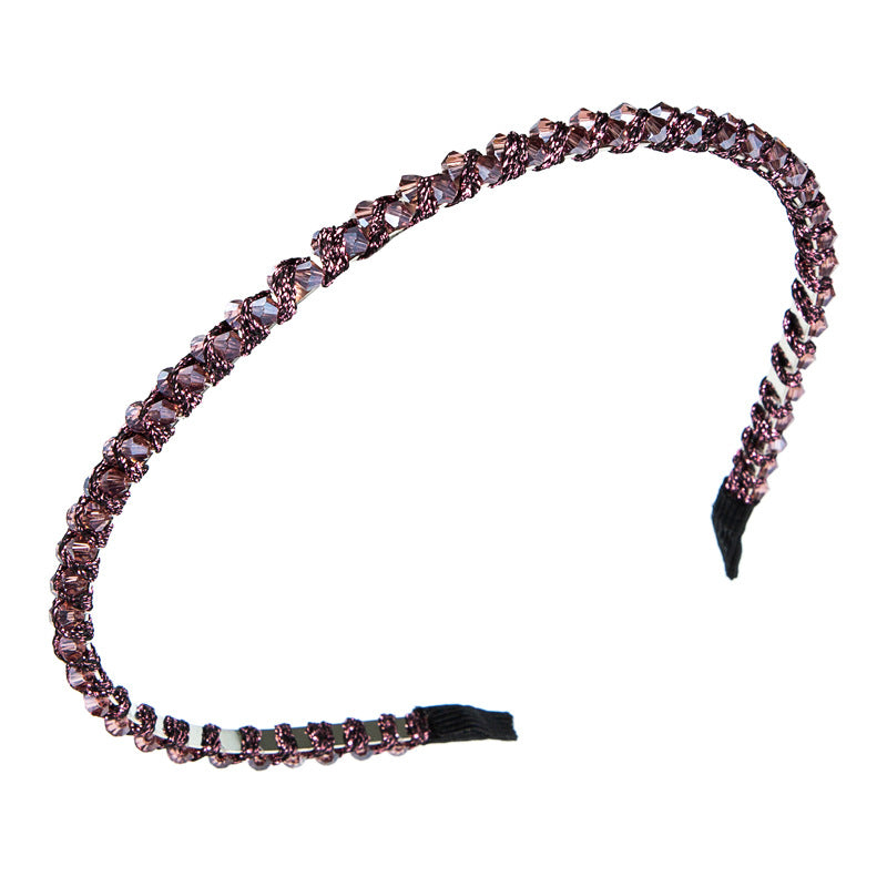 Winding String Crystal Headband - Super Flash Hair Accessory