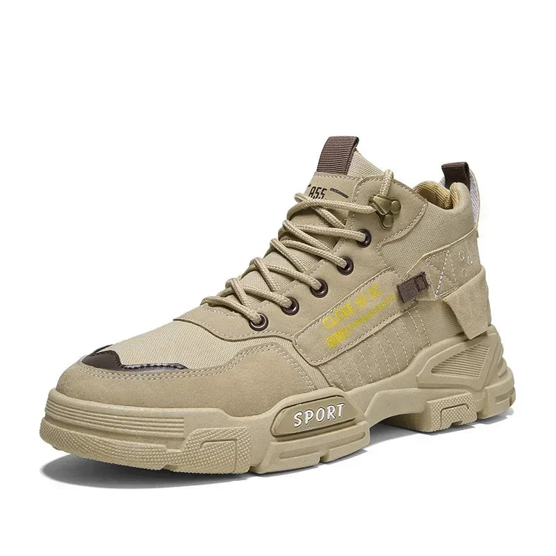 Men's Harajuku Style Work Boots - Dirt Resistant & Anti-Slip