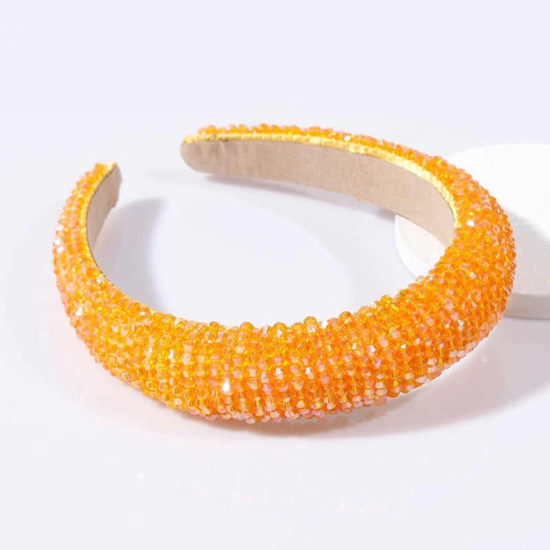Red Thin Sponge Pearl Headband
