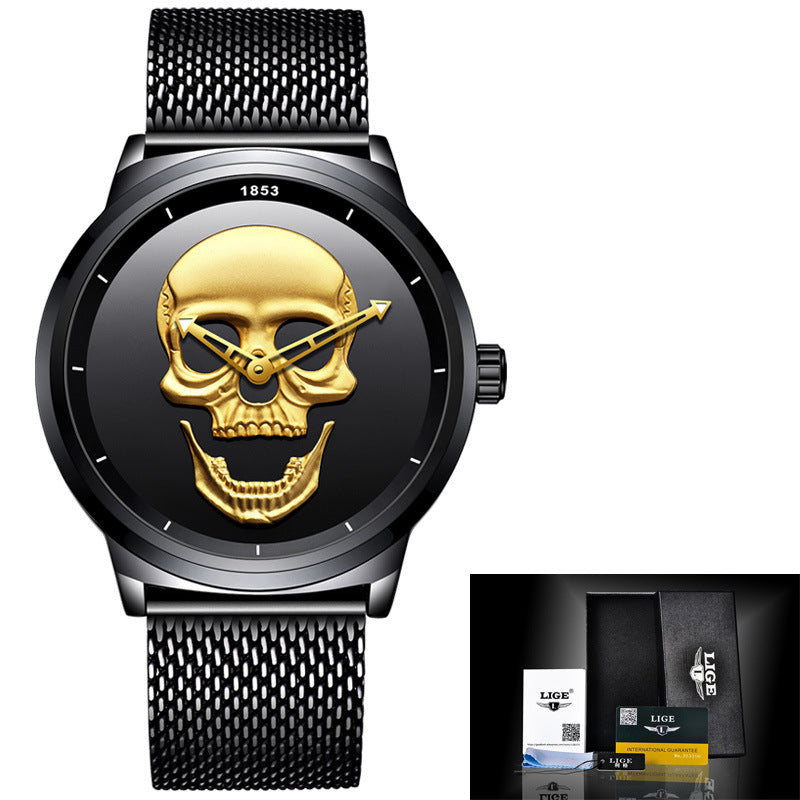 Harajuku Skull Stereoscopic Watch