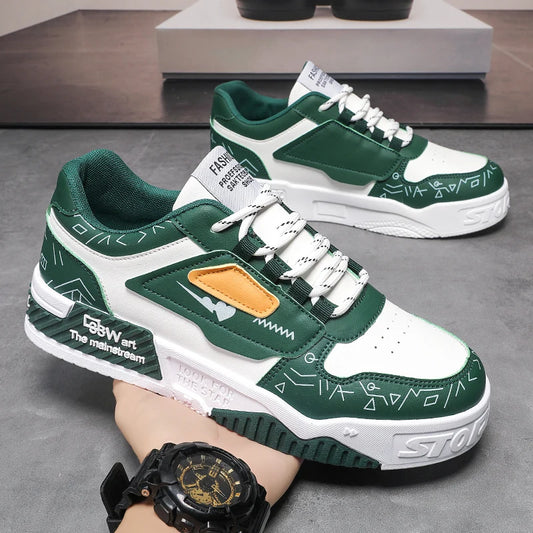 Men's Thick Soled Shoes - Breathable & Stylish Harajuku Fashion