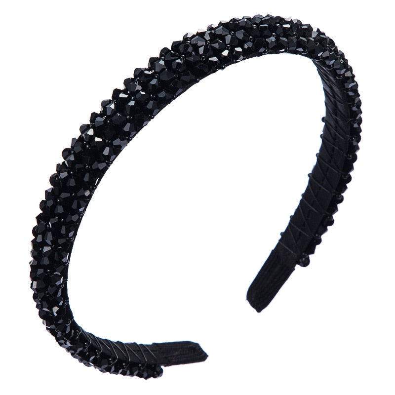 Red Thin Sponge Pearl Headband