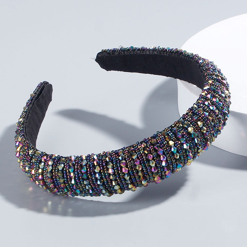 Red Thin Sponge Pearl Headband