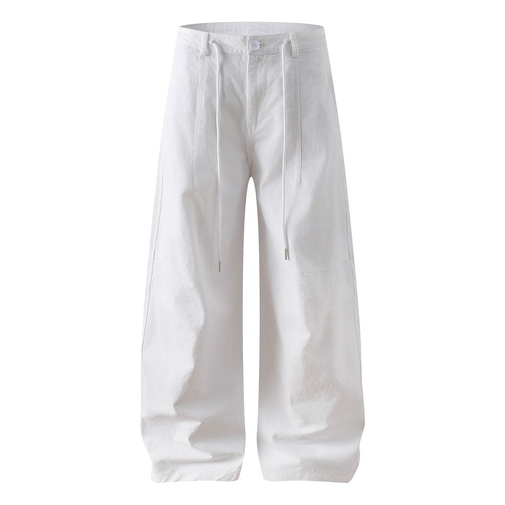 Harajuku Style Solid Color Loose Wide Leg Pants