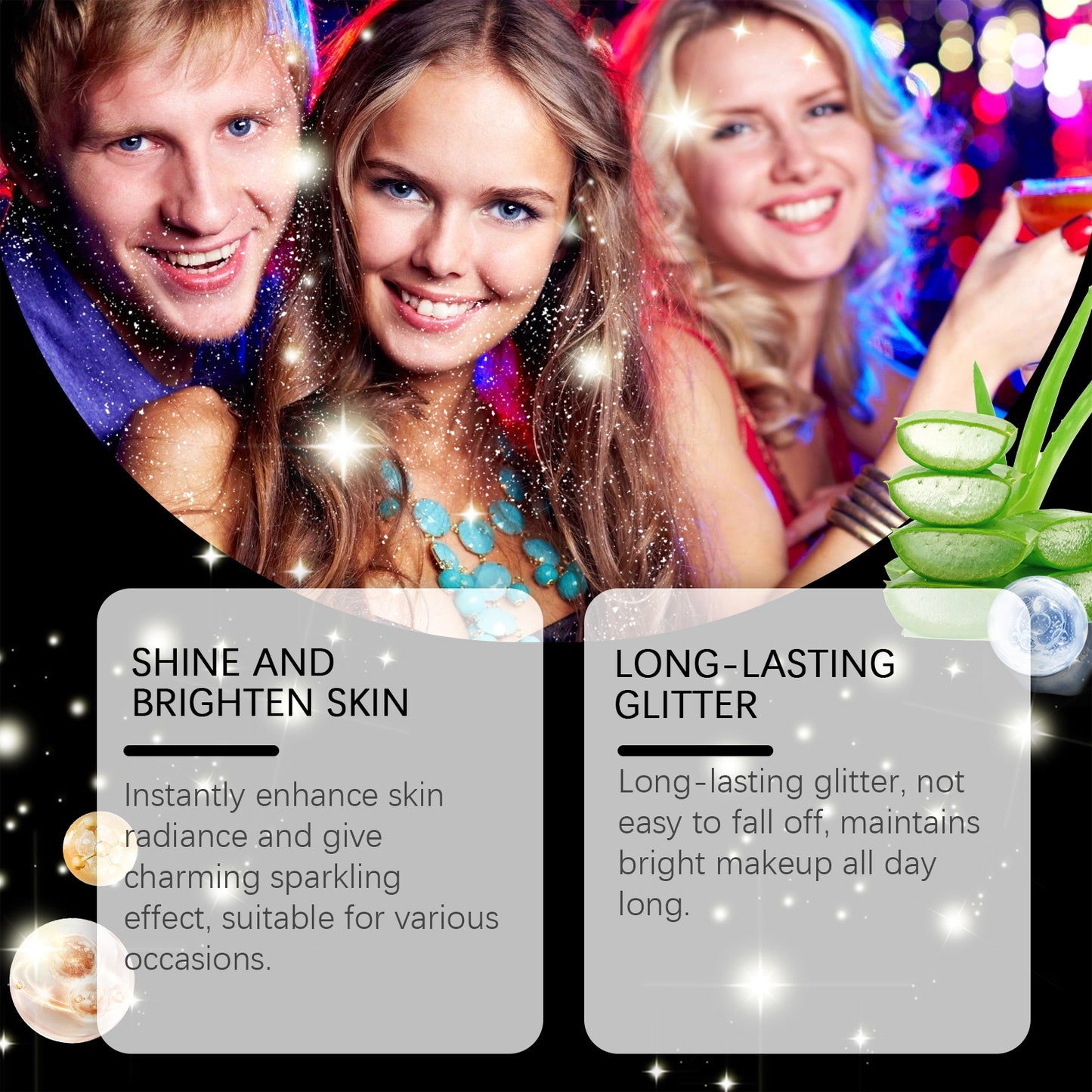 Shimmering Stage Makeup Glitter Spray