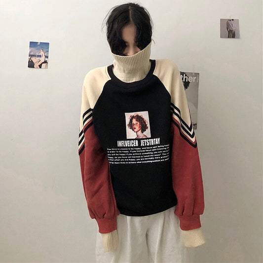 Playful Oversized Hoodie Sweatshirt for Women