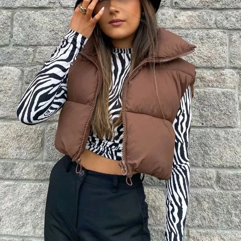 Harajuku Style Warm Sleeveless Vest for Women