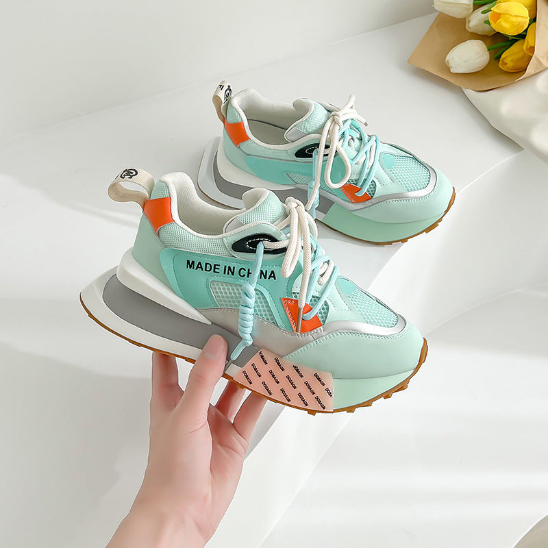 Harajuku Style Women's Mesh Breathable Summer Leather Shoes
