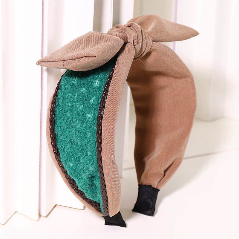 Harajuku Style Woolen Bow Knot Headband