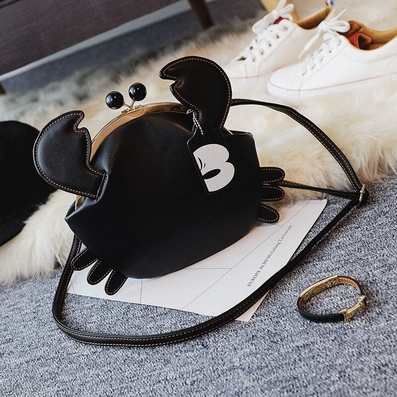 Playful Crab-Shaped Handbag for Girls