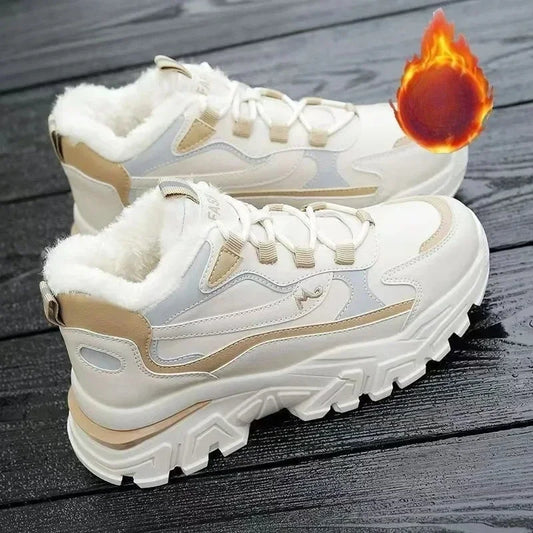 Women's Cotton Suede High Top Boots