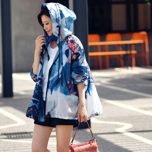 Korean Colorful Hooded Jacket - Harajuku Style
