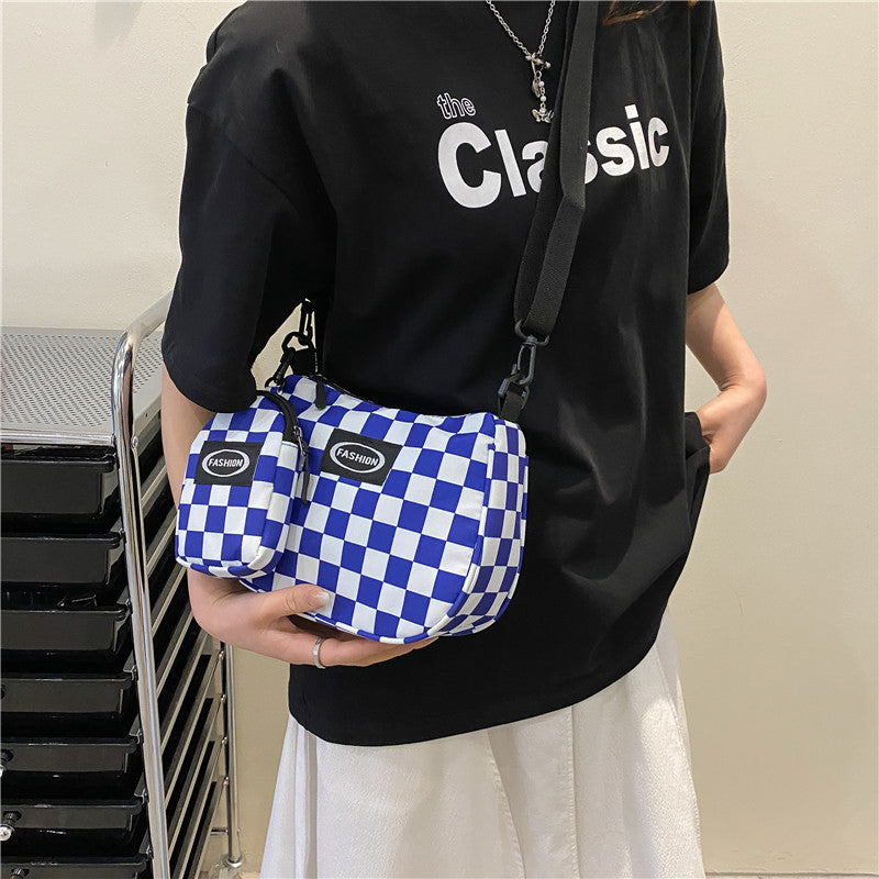 Harajuku Style Lattice Messenger Bag - Urban Chic
