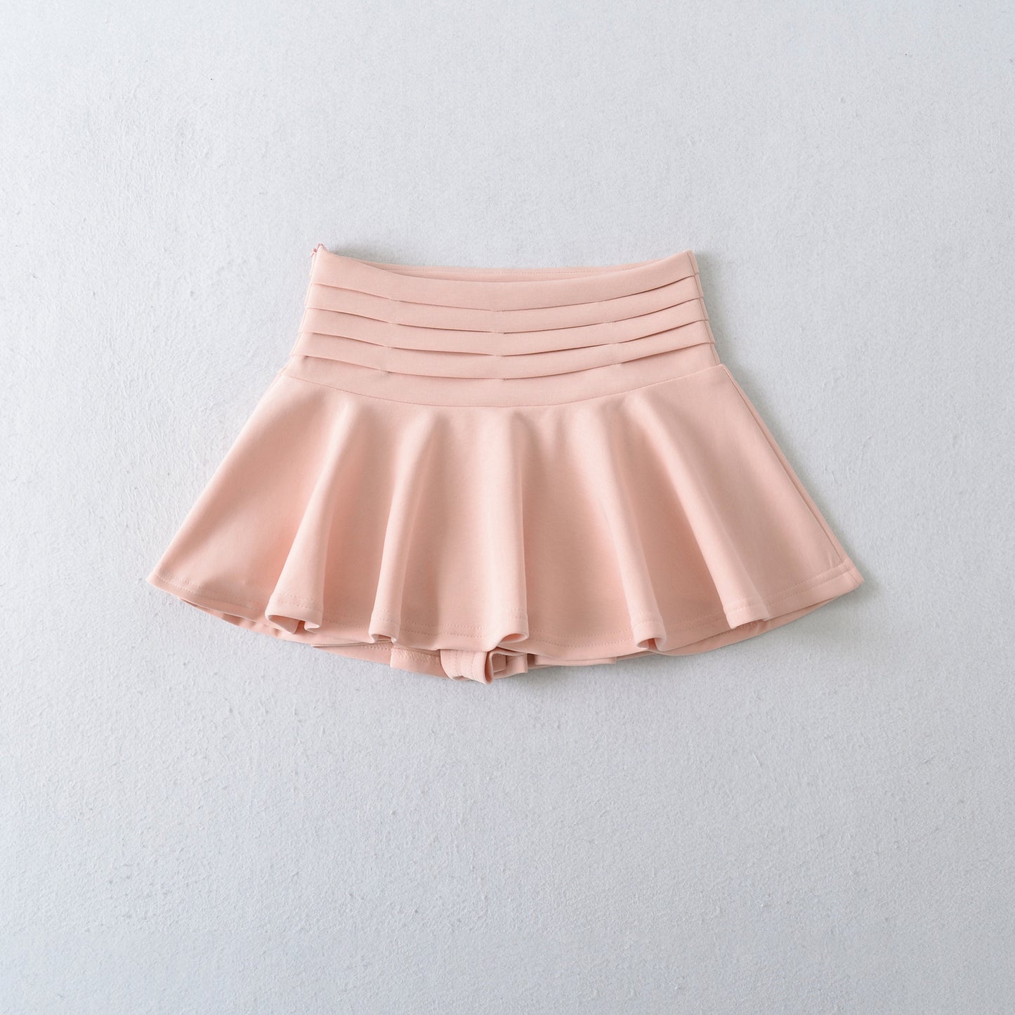 Multi-layered Pleated A-line Skirt