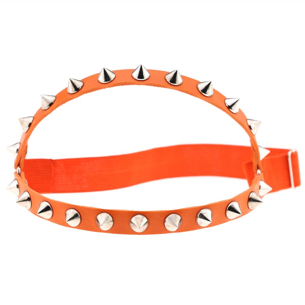 Punk Hip Hop Double Row Rivet Garter with Thigh Ring