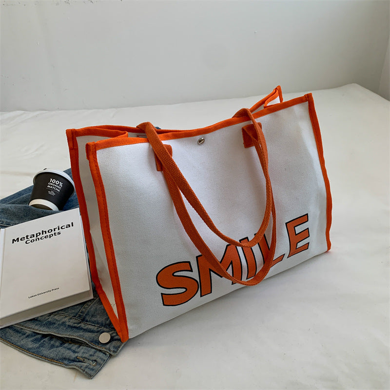 Harajuku Style Large Capacity Tote Bag - Fashionable & Portable