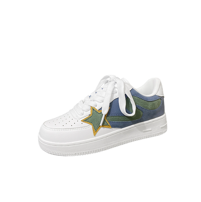 Harajuku Style Couples Thick Sole Low Top Sneakers